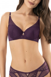 Moulded bra EVIN, color: dark violet — preview