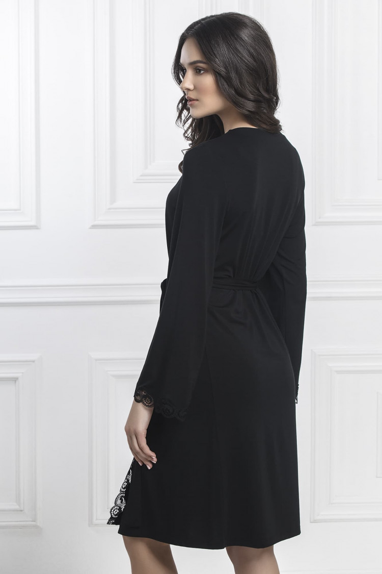Dressing gown Patrisia, color: black-black — photo 2