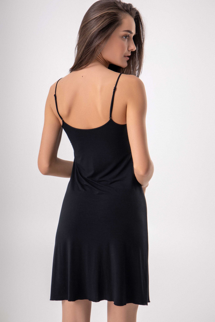 Night dress Devalia, color: black-black — photo 2