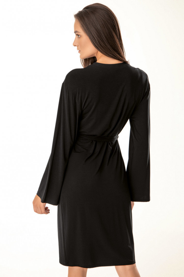 Dressing gown Colleen, color: black — photo 2