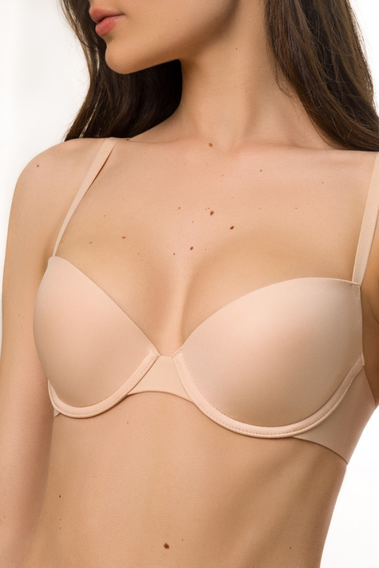 Push-up moulded bra SIRI, color: beige — photo 3