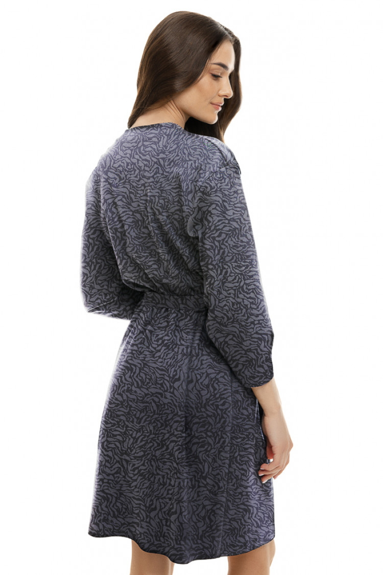 Dressing gown Adelina, color: fumo-black — photo 2