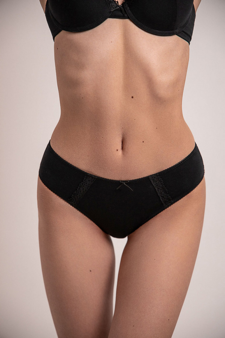 Panties slip — Zarina, color: black — photo 1